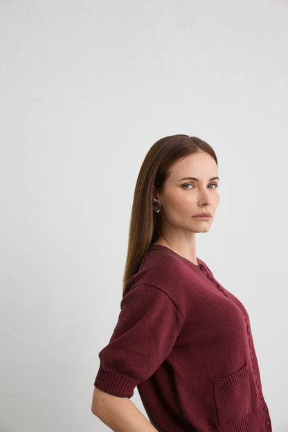Eternal Cardigan Bordeaux